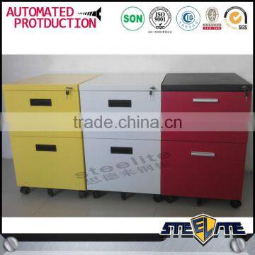 Low Price 3 Drawer Mobile Filing Cabinet 3 Tiers Portable Employee Locker Cabinet photo-6