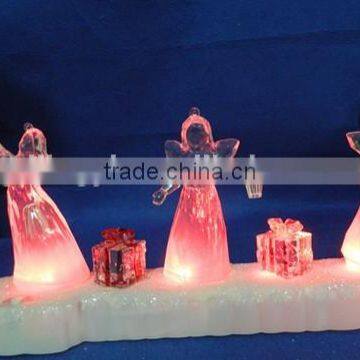 Clear Acrylic Led Color Changing Music Angel for Decoration photo-6