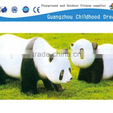 (HD-18914)Beautiful panda life size fiberglass sculpture