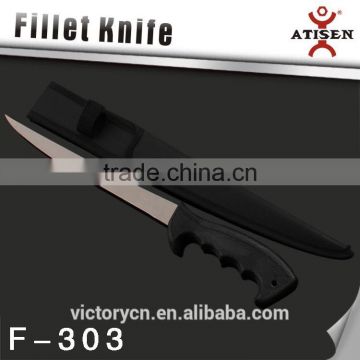 9"cheap factory price fishing knife with nylong sheath F-303