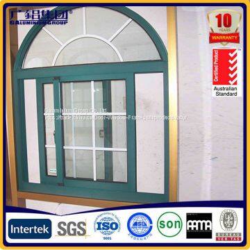 Double Panels Aluminium Glass Window Villa Interior Bedroom Air Insulation photo-5
