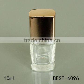 10ml square glass nail bottle vintage nail varnish bottle empty polish bottles with brush cap