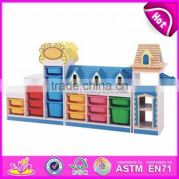 New Style Preschool Storage Shelf Wooden Kids Indoor Playhouse W08C187-S photo-2