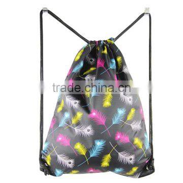 Soft-loop Style and Polyester Material Promotional Drawstring Bag photo-4