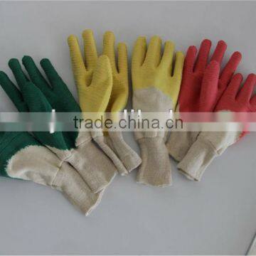 Glass Protective Gardening Latex Coated Working Gloves photo-2