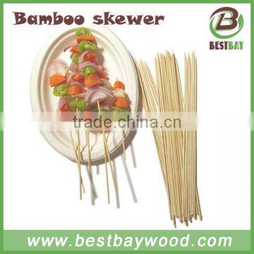 Factory Hot Sell Bamboo Bbq Skewer,bamboo Skewer 40cm photo-5