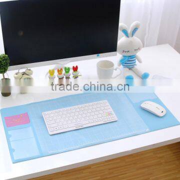 High quality Super big PVC Multi-function office table laptop stand computer desk mouse pad