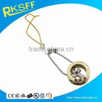 Zinc Alloy Die Casting Wonderful And Cheap Phone Strap in Wholesale