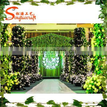 Man-made Flower Wall Wedding Artificial Flowers Wall Backdrop Wedding Flower Wall photo-2