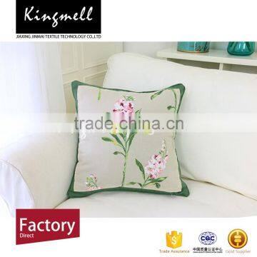 Linen Cushion Cover Office Chair Wholesale Embroidered Cushion Cover photo-4