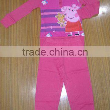 Super soft cotton kids pyjama set, interlock pyjama set