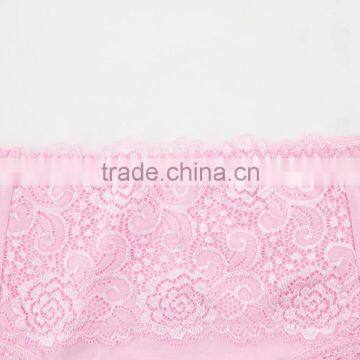 Pink 95% Cotton 5% Spandex With Lace Sexy Fancy Woman Underwear photo-3