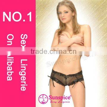 Hot sale transparent lady sexy panty woman lace underwear