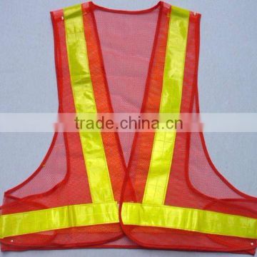 hot sale High Visibility Safety Vest/ Reflective safety Vest/safety garments/cheap reflective vest/Yellow,orange Red,black