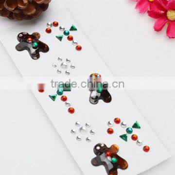 High Quality Wholesale Custom Children DIY Toy Self Adhesive Acrylic Craft Scrapbooking Gems Stone Sticker photo-6