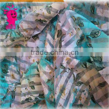 2015 summer latest chiffon print Fabric