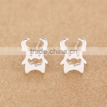 2016 New Skull Stud Earring, Hollow Style Cuff Earrings, Unique Gift Idea for Father's Day photo-6