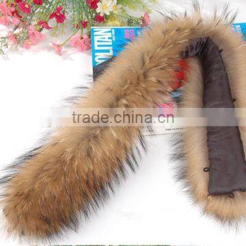 BBG-H-7 Wholesale Real Colorful Raccoon Fur Trim for Women's Shoes&Boots Welt With Factory Price photo-4