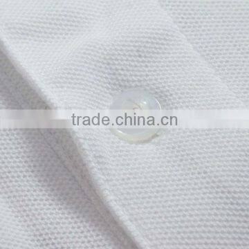Breathable and Comfortable Men's White Polo Shirts Made of 100% Cotton photo-3