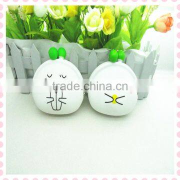 S80126A Cute Cartoon Expressions Silicone Coin Purse Key Earphone Organizer Storage Bags Change Wallet for Kids Girls photo-2