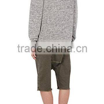 "Oversized Cropped" Cotton-Blend Hoodie photo-3