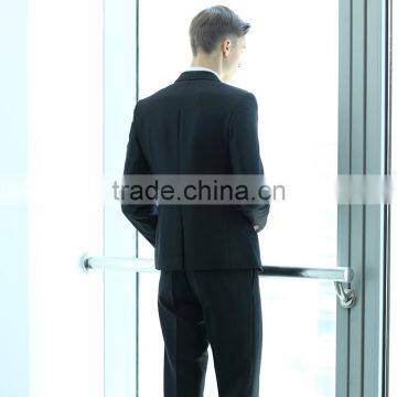 Custom Latest Design Black Men Slimming Shaper Suit Men Suit for Wedding photo-2