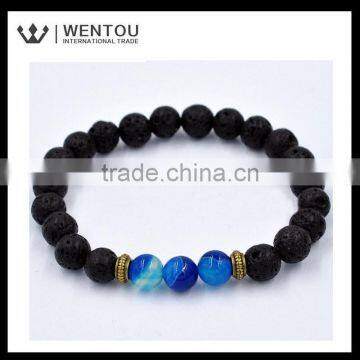 New Designs Hot Sale Lava Beads Bracelet photo-4
