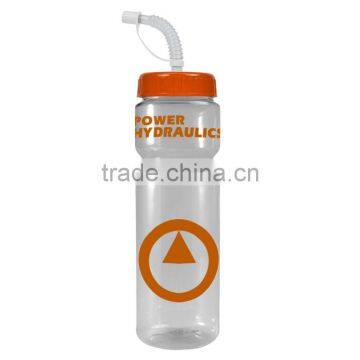 USA Made 28 oz Transparent Sports Bottle With Straw Lid - BPA/BPS-free, FDA Compliant and Comes With Your Logo photo-6