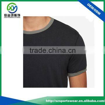 Custom Made Soft 100% Cotton Plain Round Neck T-shirt, Men Gym Shirt photo-3