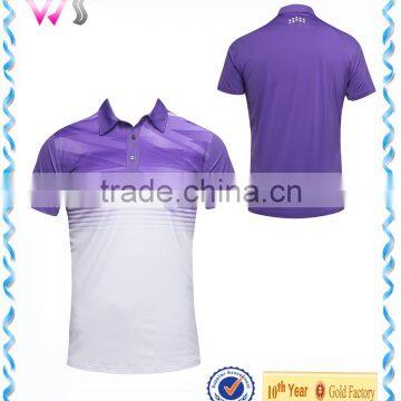 Mens printed 100 polyester polo shirts