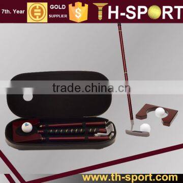 with Leather Case Golf Putting Gift Set