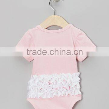 Newest Newborn Girl Rompers With Football Ruffle Adorable Romper For Infants Cute Baby Clothes RR90425-16 photo-2
