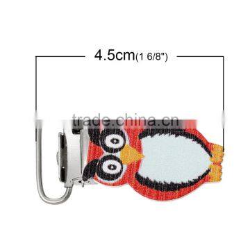 New Design Mixed Owl Halloween Pattern Wood Baby Pacifier Clips photo-2