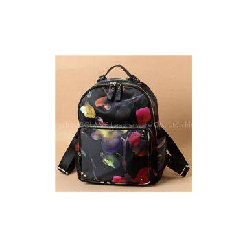 Silk Print Nylon Backpack