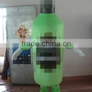 hot sale bottle mascot costume wine bottle mascot for adult