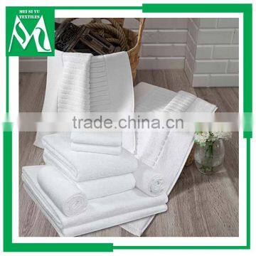 cotton white hotel Bath towel hand face towel set