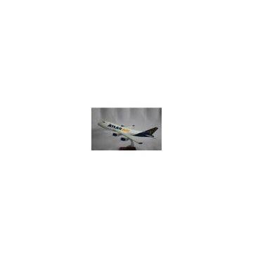 Resin airplane model B747 ATLAS AIRLINES 36cm