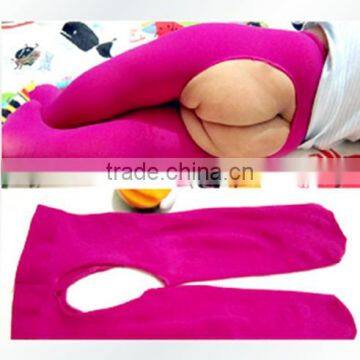 Infants And Young Children Kids Candy Color Velvet Pantyhose Crotch Open Baby Tights Baby Bottoming Tights Can Open File
