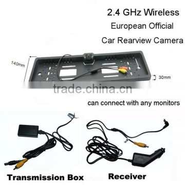 European License Plate Frame Car Rearview Parking System Camera Wireless