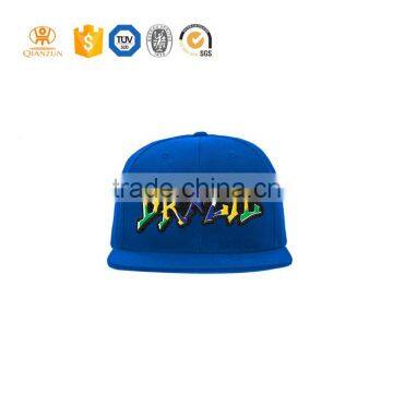 3d 7 Panel Cotton Twill Snapback Cap And Hat