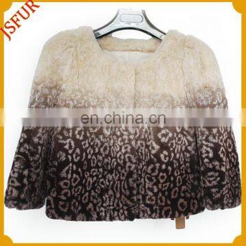 2015 Fashion Bowknot Winter Coat Cute Rabbit Fur Jacket