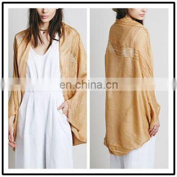 Wholesale Apparel Manufacturers Fashion Loose Fitted Lace Elegant Summer Jackets for Women NT6308