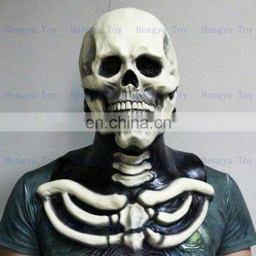 Deluxe Quality Popular Non-toxic Latex Skull Head Mask Horror Halloween Costume Mask