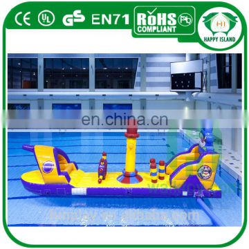 HI pool inflatable floating water park, kids giant inflatable water park games for fun