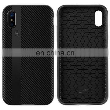 Blade Series Detachable PC Frame and Carbon Fiber TPU Back Cover Case for IPhone X - Gold photo-2