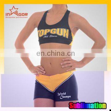 Comfortable full sublimation cheerleading uniforms