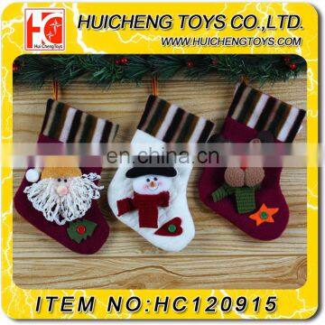 9 inch hanging christmas tree decoration christmas sock for sale