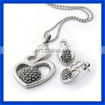 wholesale fashion 2014 316l stainless steel jewelry set	TPSS354