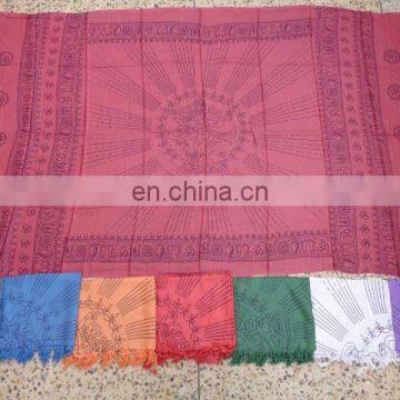 50 PCS NEW PRINTED SARONGS SCARVES FROM BANARAS