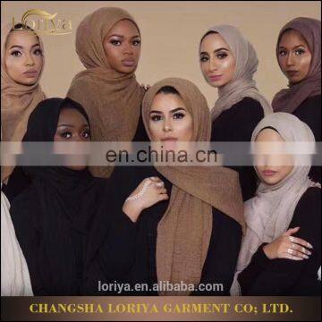 New model multi colors muslim hijab shawl in dubai muslim latest fancy stylish classic islamic head wear cotton hijab scarf